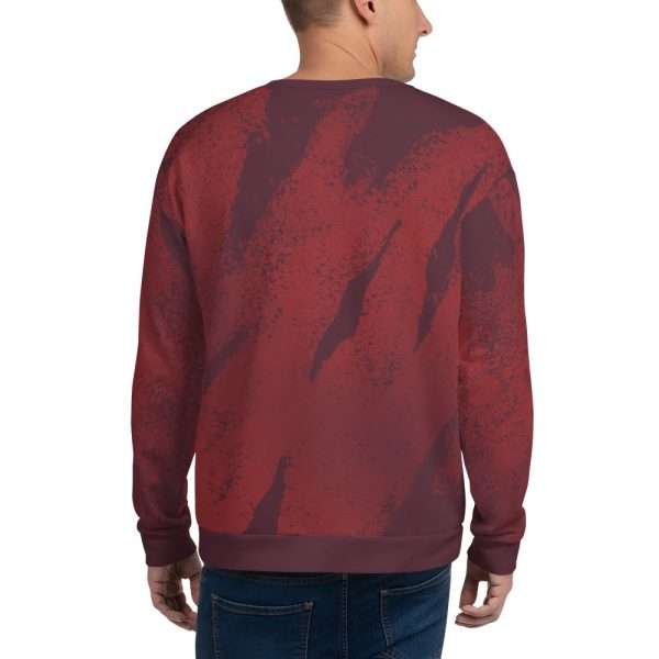 Crewneck Sweatshirt “Billboard” (Red) - Image 3