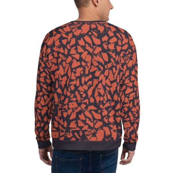 Crewneck Sweatshirt “Paper” (Orange) - Image 3