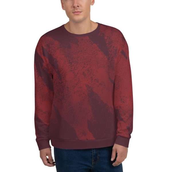 Crewneck Sweatshirt “Billboard” (Red) - Image 2