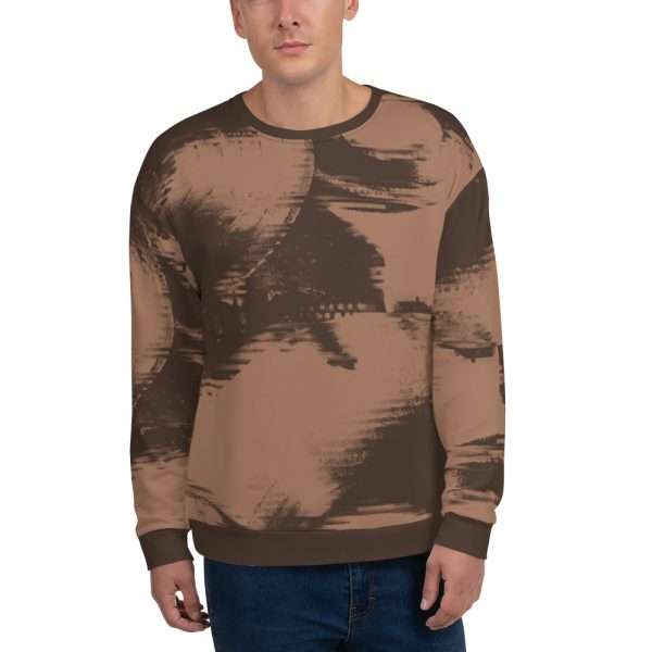 Crewneck Sweatshirt “Vynil” (Brown) - Image 2