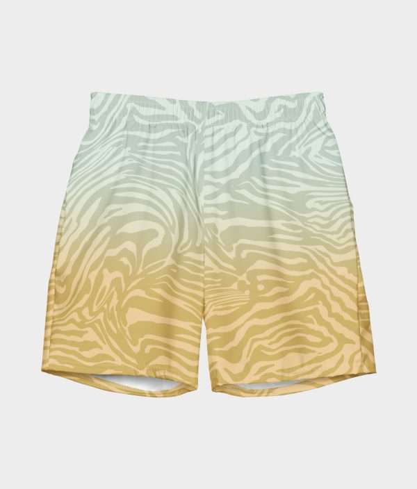 Swimsuit "Zebra" (Teal & Yellow)