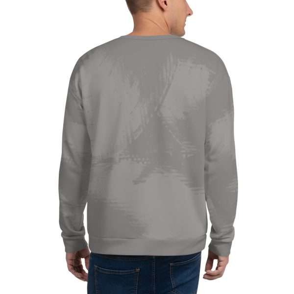 Crewneck Sweatshirt “Vynil” (Grey) - Image 3