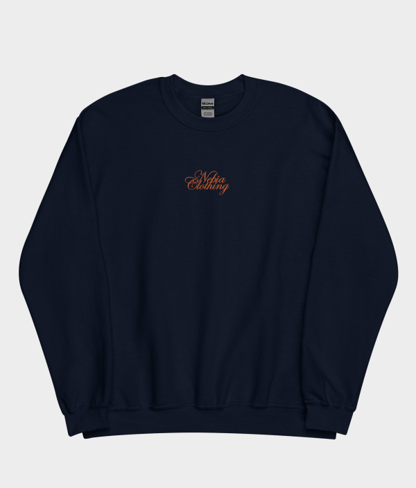 Crewneck Sweatshirt "COLLEGE" - Embroidered (Blue Navy)