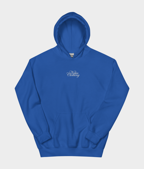 Hoodie "COLLEGE" - Embroidered (Blue)