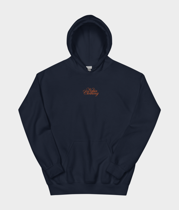 Hoodie "COLLEGE" - Embroidered (Blue Navy)