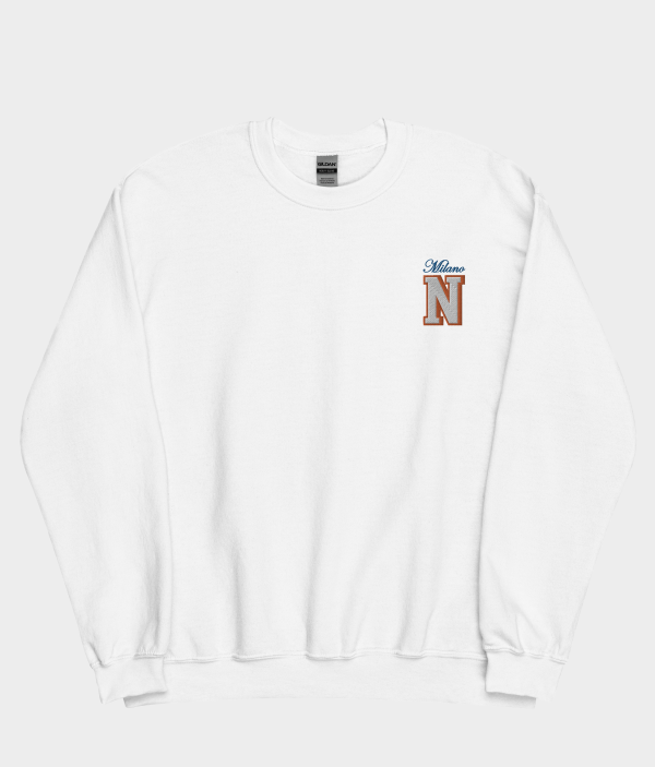 Crewneck Sweatshirt "COLLEGE" - Classic (White)