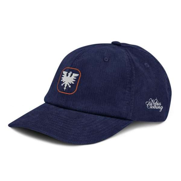 Corduroy Hat "COLLEGE" - Eagle (Blue Navy) - Image 2