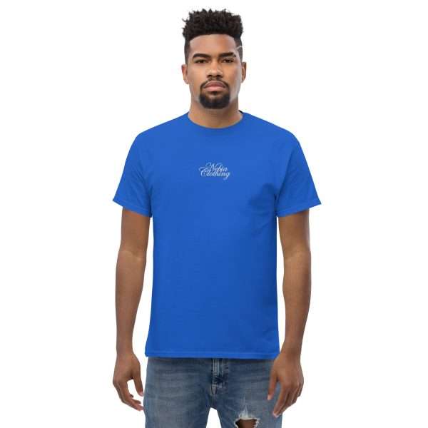 T-Shirt "COLLEGE" - Embroidered (Blue) - Image 3