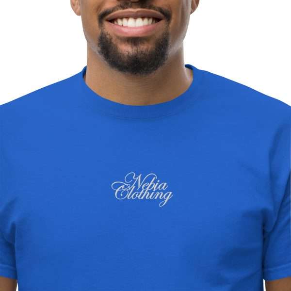 T-Shirt "COLLEGE" - Embroidered (Blue) - Image 2