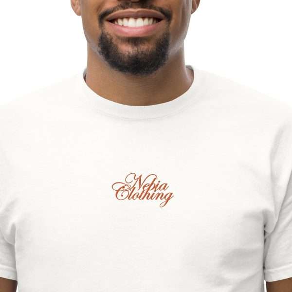 T-Shirt "COLLEGE" - Embroidered (White) - Image 2