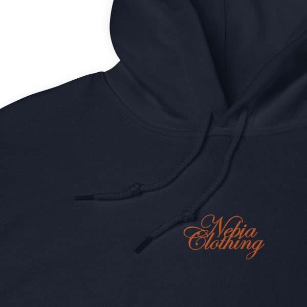 Hoodie "COLLEGE" - Embroidered (Blue Navy) - Image 5