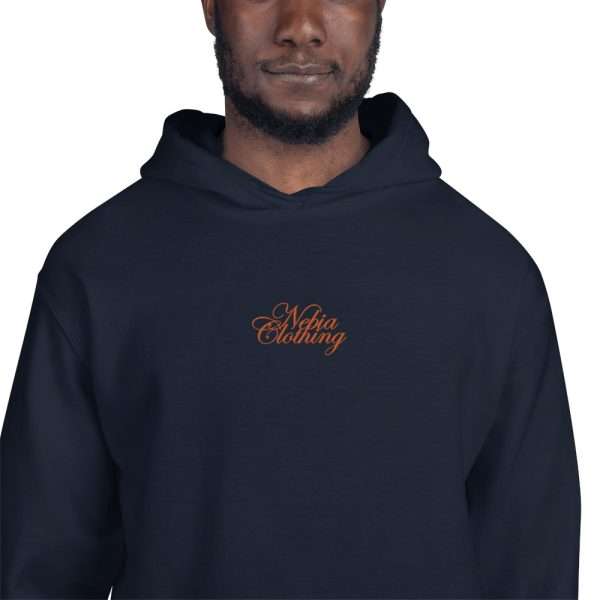 Hoodie "COLLEGE" - Embroidered (Blue Navy) - Image 2