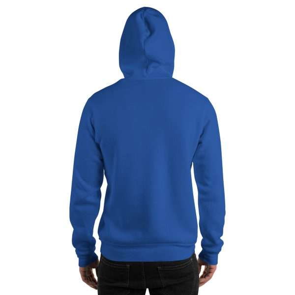 Hoodie "COLLEGE" - Embroidered (Blue) - Image 4