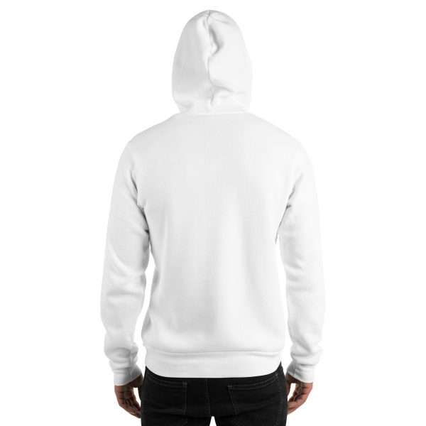 Hoodie "COLLEGE" - Embroidered (White) - Image 4